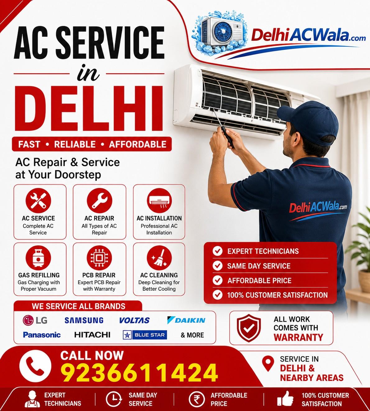 Best AC Service in Azadpur Near By Area Delhi | AC Repair, Installation & Gas Refilling | Delhi AC Wala